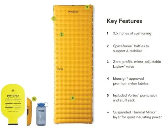 Nemo Tensor Trail Ultralight Insulated Sleeping Pad