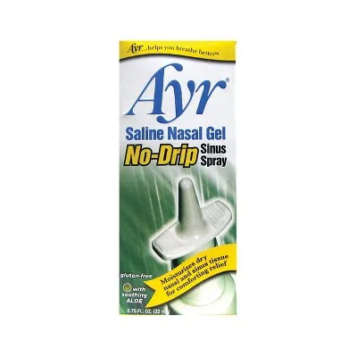 Ayr Saline Nasal Gel No-Drip Sinus Spray - 0.75 fl oz