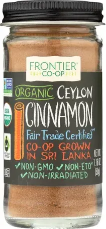 Frontier Organic Fair Trade Ceylon Ground Cinnamon - 1.76 oz