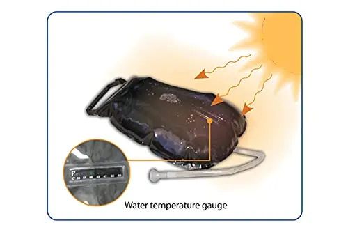 ADVANCED ELEMENTS - Summer Shower/Solar Shower - Different Capacity - Shower Head - Reflective Mirror - Fill Valve - Black or Silver