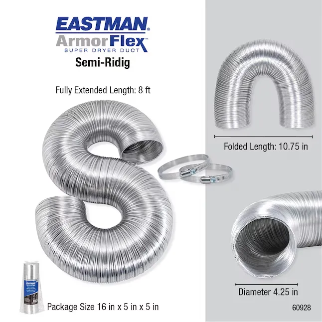 Eastman Armorflex Indoor Hook-up Dryer Vent Kit 69028