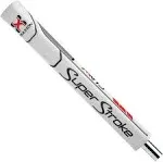 SuperStroke Traxion Claw 1.0 Putter Grip - White/Red/Grey