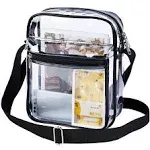 USPECLARE Clear Purse Stadium Clear Messenger Bag Stadium Approved for Men and Women Clear CrossBody Bag