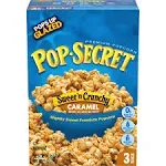 Pop Secret Microwave Popcorn Sweet 'n Crunchy Caramel