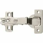 Liberty Hardware European 110 Degree Full Overlay Hinge - Set of 10, Nickel Plated