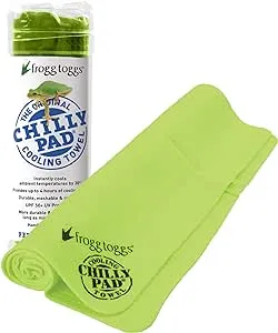 FROGG TOGGS Chilly Pad, Instant Cooling Towel, long lasting, reusable, Sports and Outdoors Neck Towel 33x13