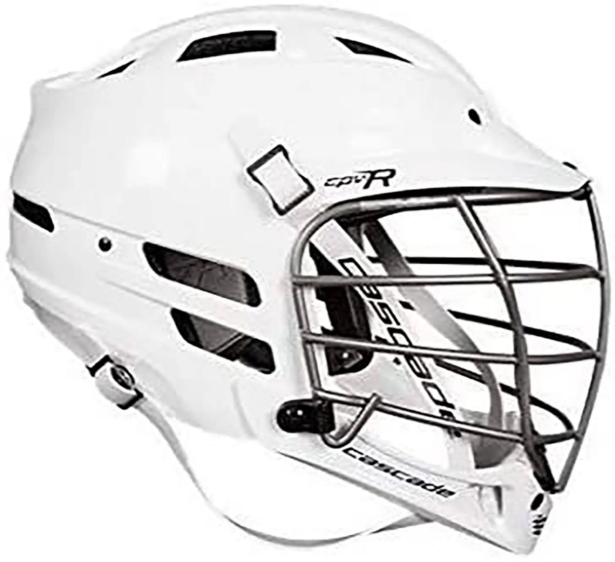 Cascade CPV-R Lacrosse Helmet White Adjustable SPR FIT SZ M/L Face Mask ✅