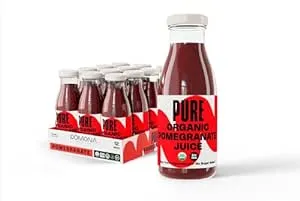 PMONA Organic Pure Pomegranate Juice Pack of 12