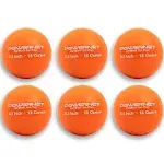 Weighted Hitting Batting Training Balls (6 Pack) 3.2" 18oz Orange