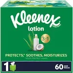 Kleenex Soothing Lotion Tissues, Coconut Oil + Aloe, 3-Ply - 60 tissues