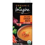 Imagine Organic Low Sodium Free Range Chicken Broth, 32 fl oz (Pack of 6)