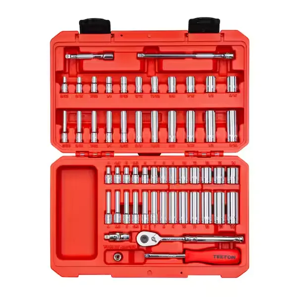 1/4 in. Drive 12-Point Socket and Ratchet Set (55-Piece)