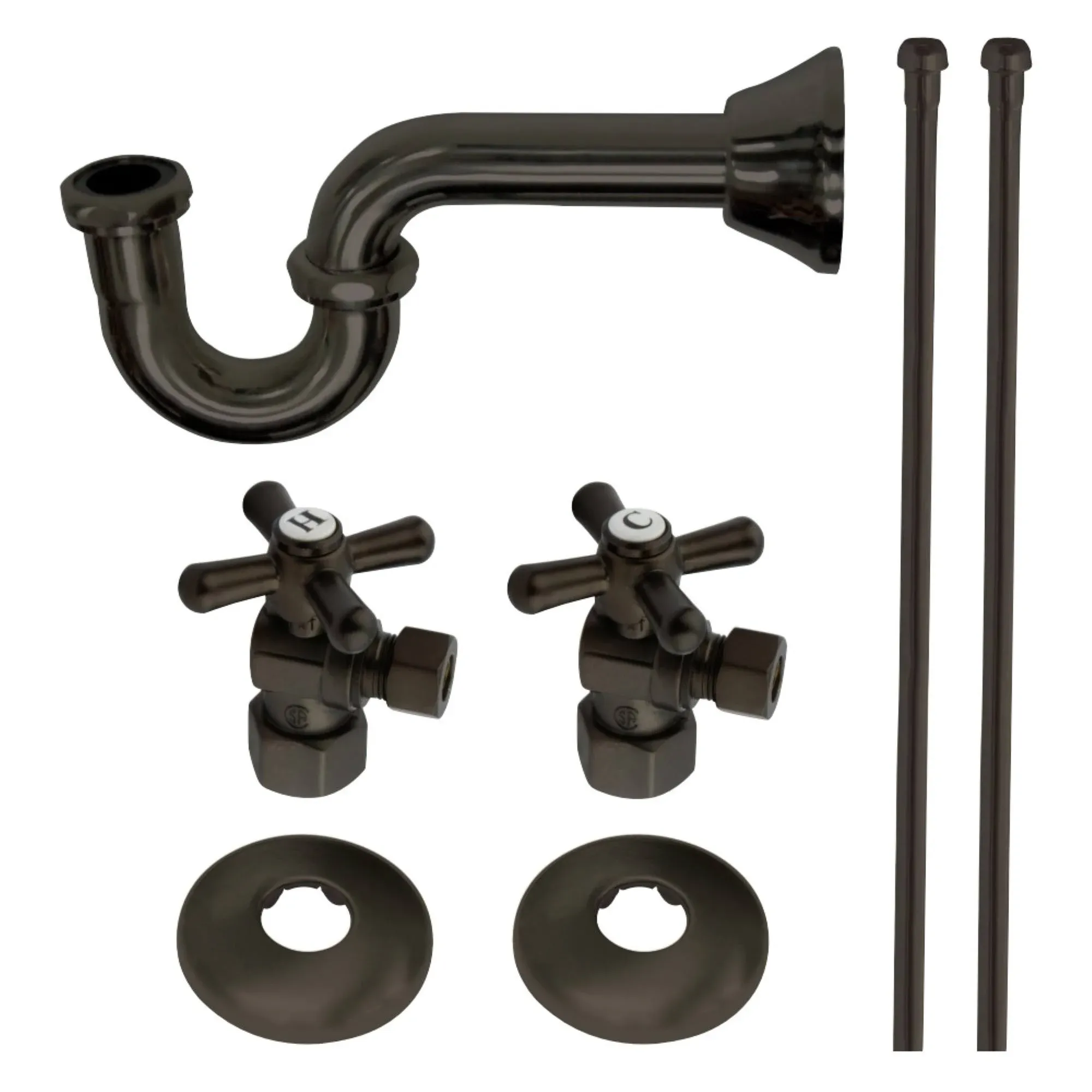 Kingston Brass KPK105P Trimscape Oil Rubbed Bronze Plumbing Supply Kits Combo, 1 ...