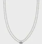 Kendra SCOTT- Emilie Multi Strand Necklace Platinum Drusy