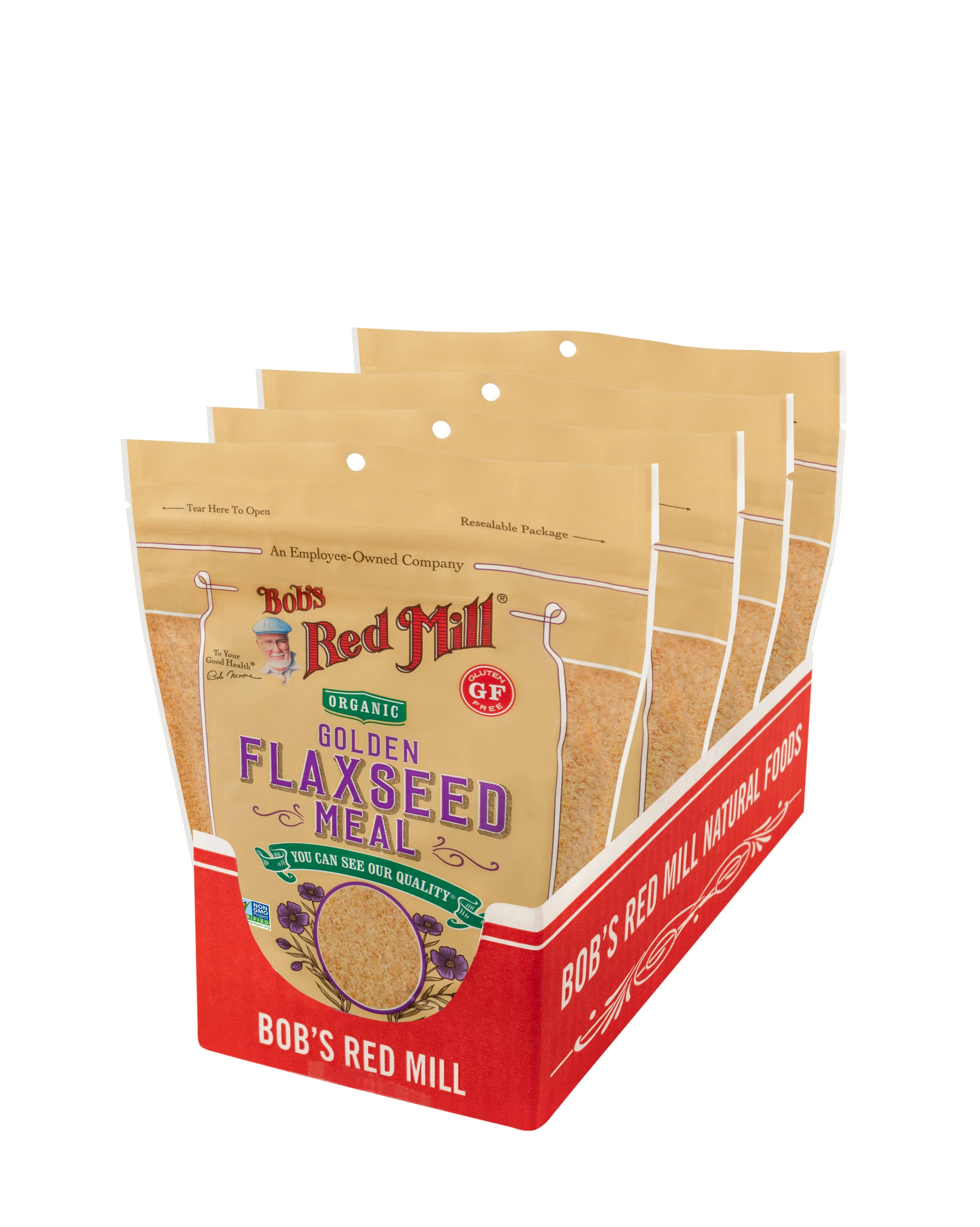 Bob's Red Mill - Organic Flaxseed Meal - Golden - Case of 4 - 16 oz