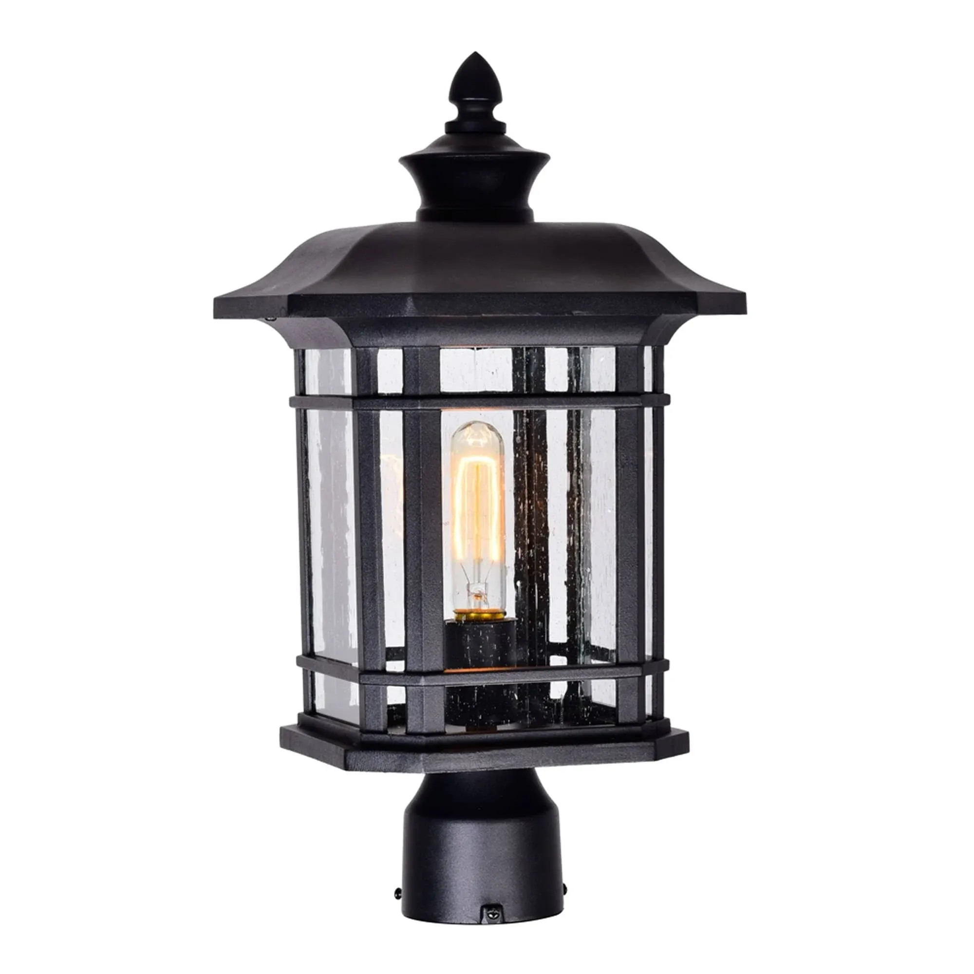 CWI Lighting 0411PT9-1-101 Blackburn 1 Light Outdoor Black Lantern Head