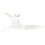 Hunter Arwen 60 inch 3 Blade LED Ceiling Fan in Porcelain White 52439