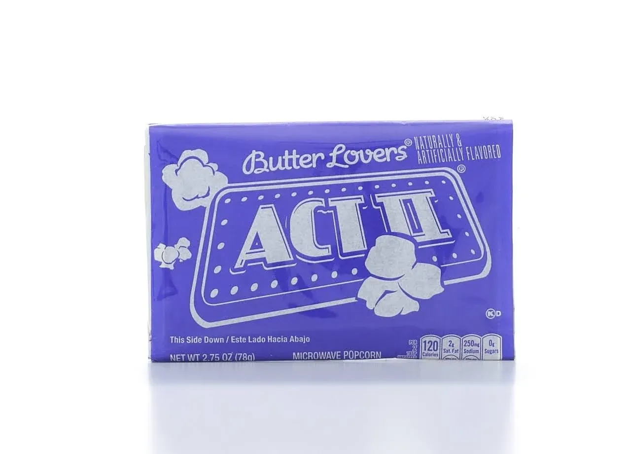 Act Ii Butter Lovers Popcorn, Microwave - 2.75 oz