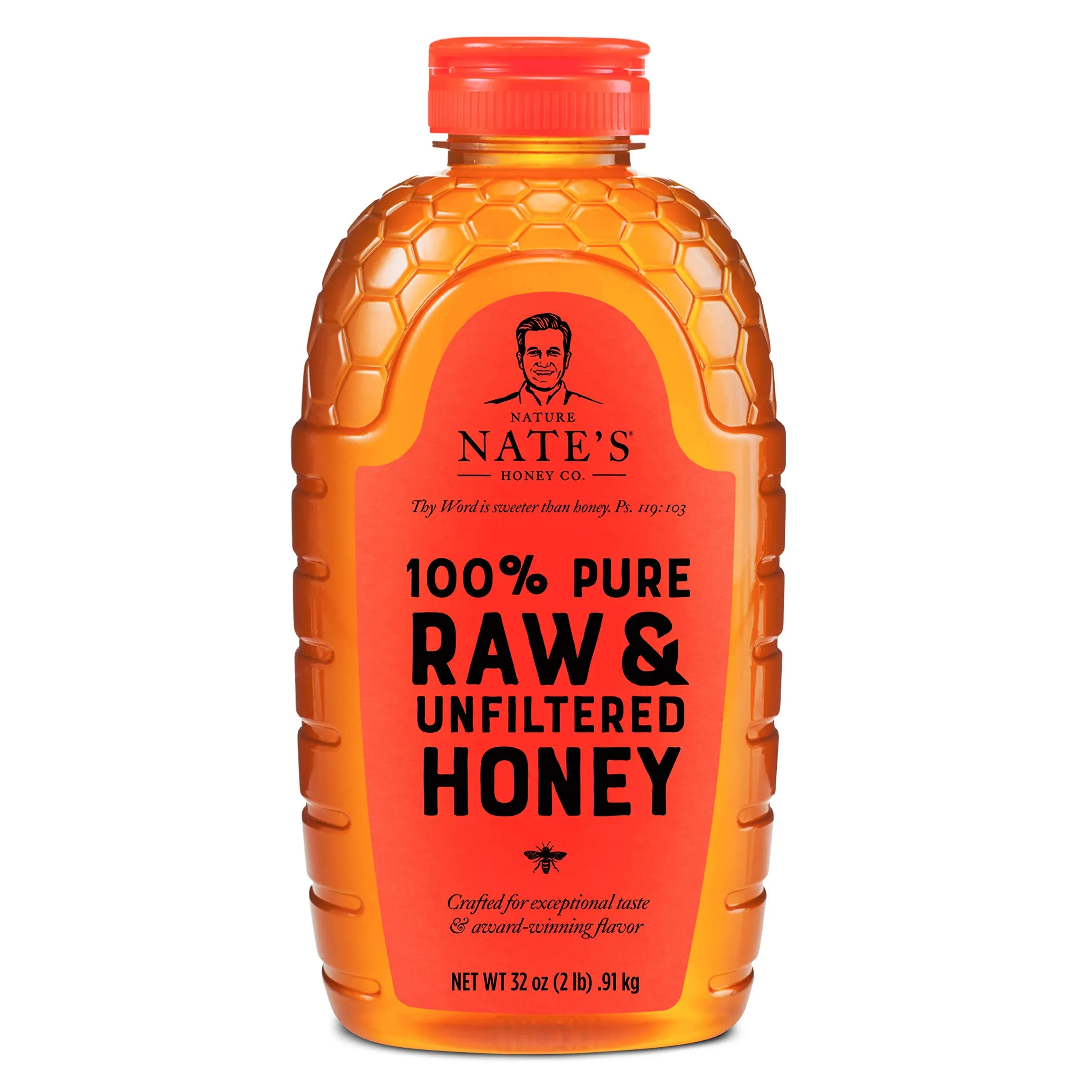 Nature Nate's Honey Co. Honey, Raw & Unfiltered, 100% Pure - 32 oz