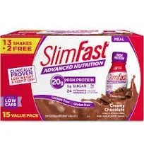 SlimFast Advanced Nutrition High Protein Meal Replacement Shakes - Creamy Chocolate