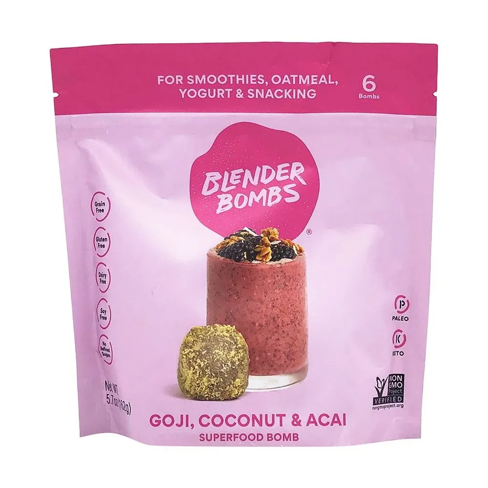 Blender Bombs, Get Up & Goji Smoothie Booster, 5 Ounce