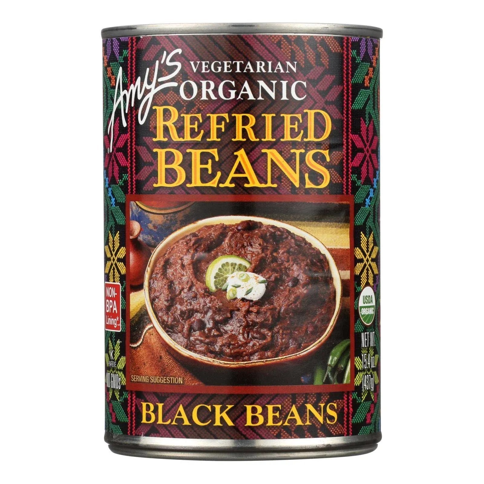 Amy's - Organic Refried Black Beans - 15.4 oz.