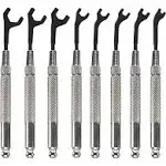 Moody Tools 58-0161 8-Piece Metric Open End Wrench Set