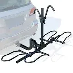 Leader Accessories 2-Bike Platform Style Hitch Mount Bike Rack, Tray Style Bicycle Carrier Racks Foldable Rack for Cars, Trucks, SUV and Minivans