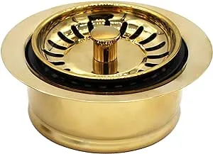 Westbrass InSinkErator Style Disposal Flange and Strainer in Polished Brass