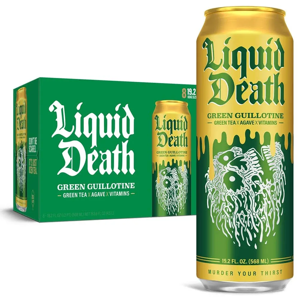 Liquid Death Green Guillotine Iced Tea