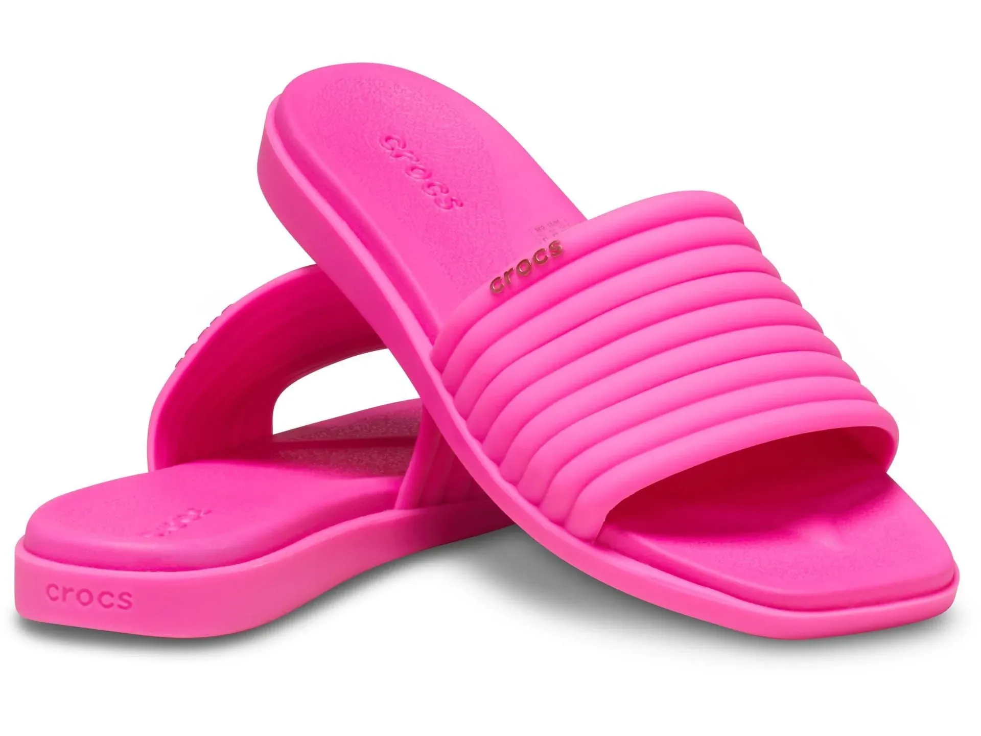 Crocs Miami Slide Women's Sandals Pink Crush : 9 M, Manmade