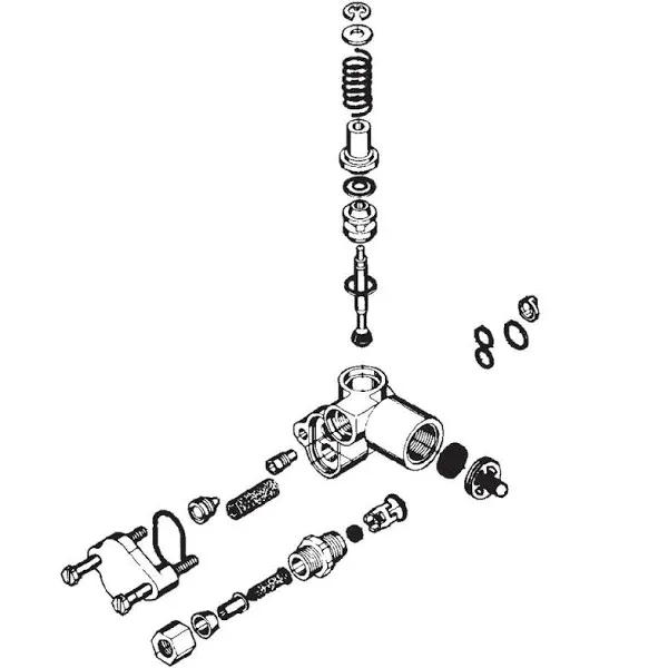 Brine Injector Drain Assembly for Fleck 5600 Valves