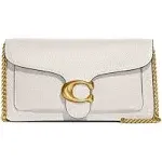 Coach Tabby Chain Clutch - Chalk