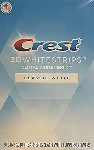 Crest 3D White Classic Vivid Whitestrips Teeth Whitening Kit