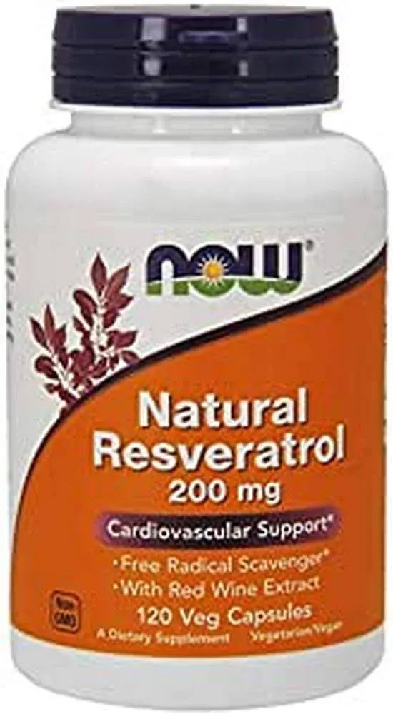 now Foods Natural Resveratrol 200 Mg 120 Cápsulas