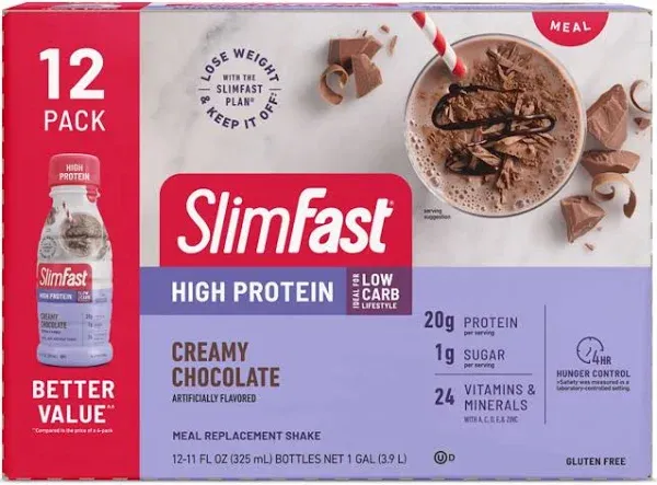 SlimFast Vanilla Cream Meal Replacement Shake (4 x 11 fl oz)