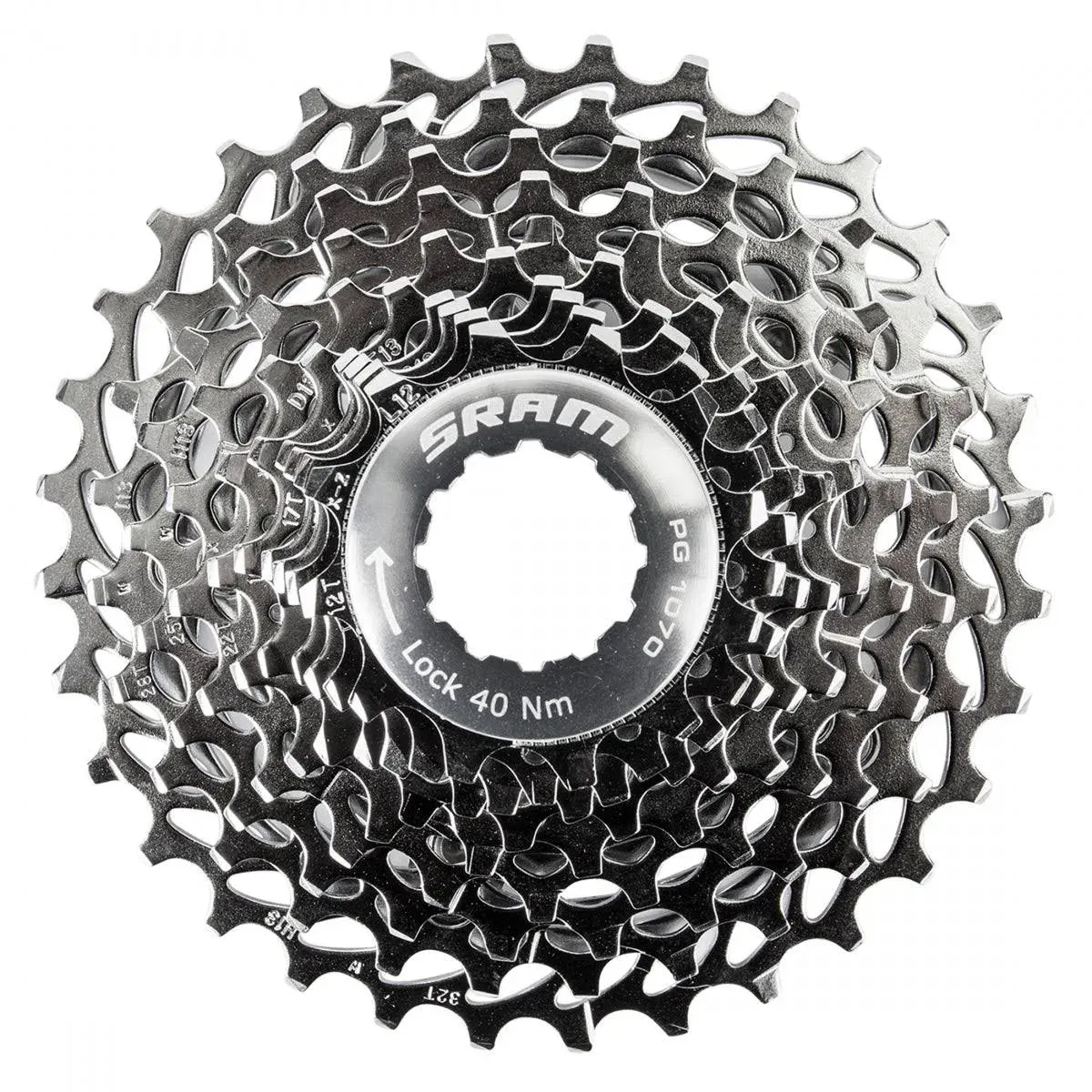 SRAM PG-1070 Cassette - 10 Speed, 11-36t, Silver