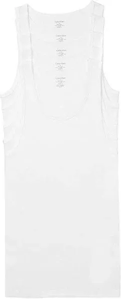 Men's Calvin Klein | Three Classic Fit Tanks | White