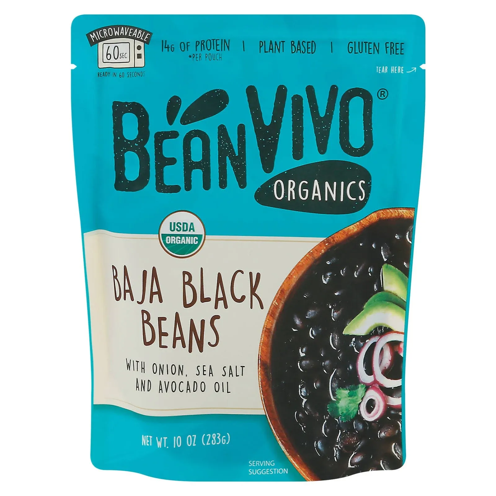 BeanVivo Organic Baja Black Beans - 10 Oz