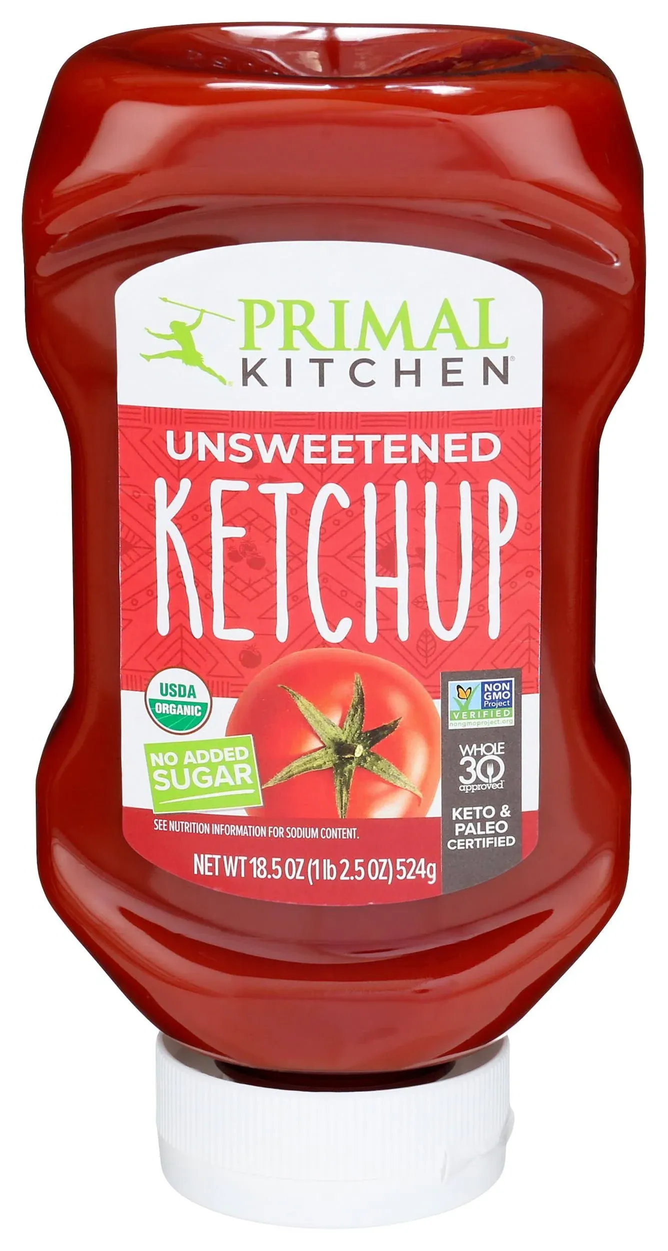 Primal Kitchen Unsweetened Squeeze Ketchup, 18.5 OZ