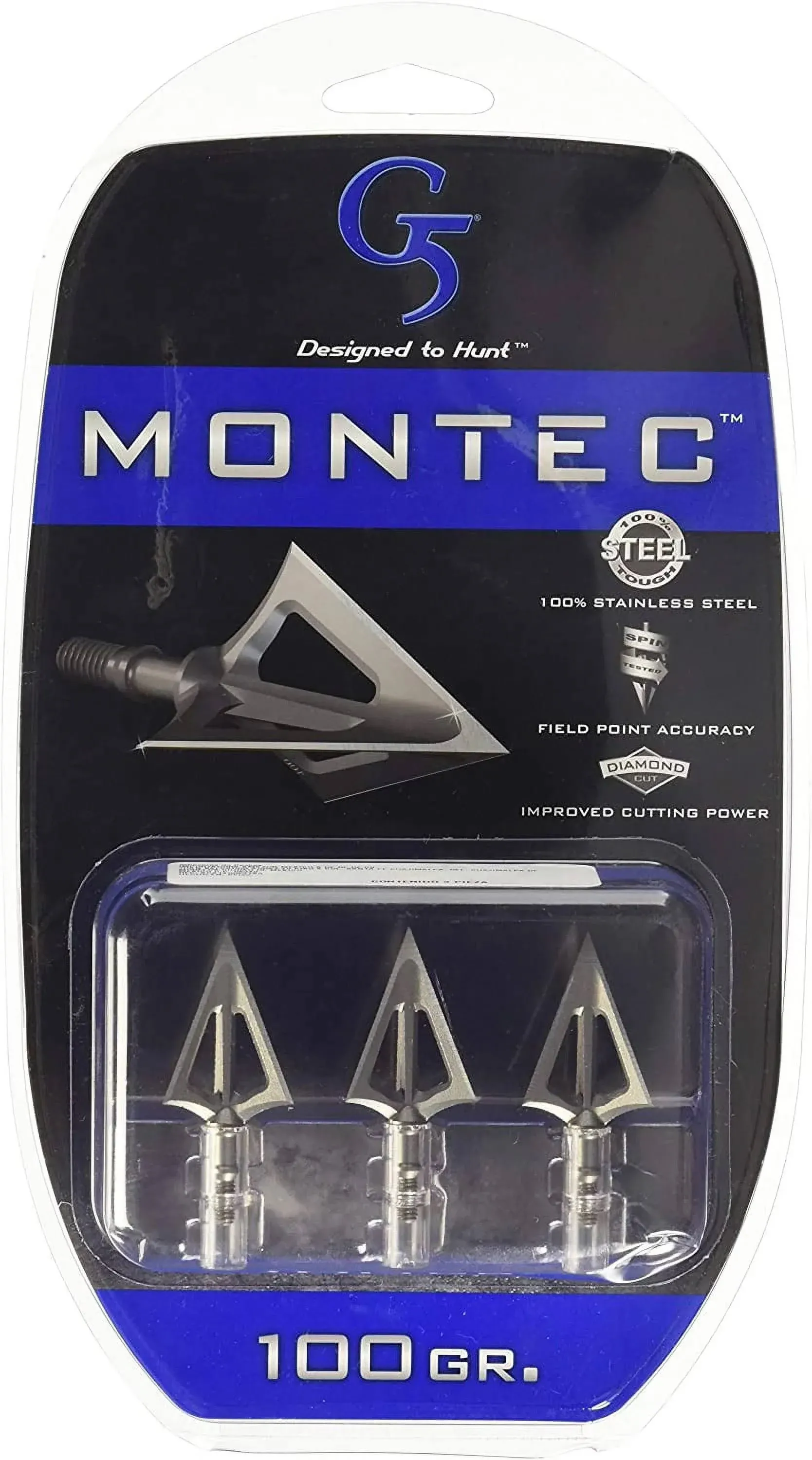 G5 Montec Broadheads 100 gr. 3 pk.