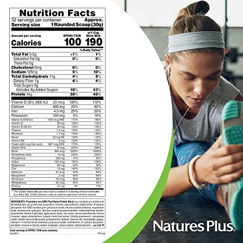 Nature's Plus Spiru-Tein 2 Lbs