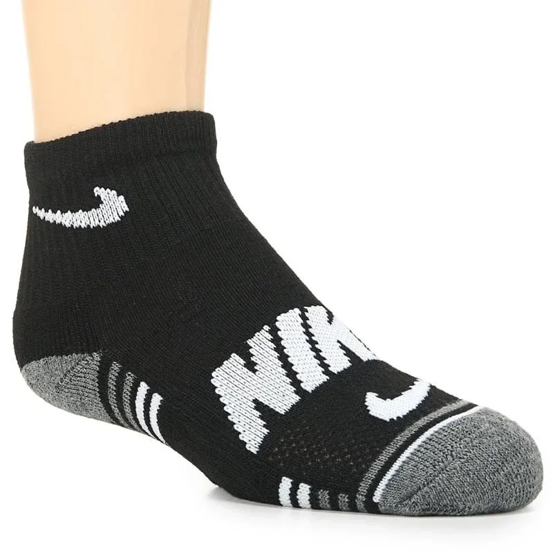 Nike Boys Block Pop Color 6-Pack Socks, Black, 5-7