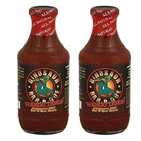 Dinosaur Wango Tango Habanero Hot Bbq Sauce (Pack of 2)