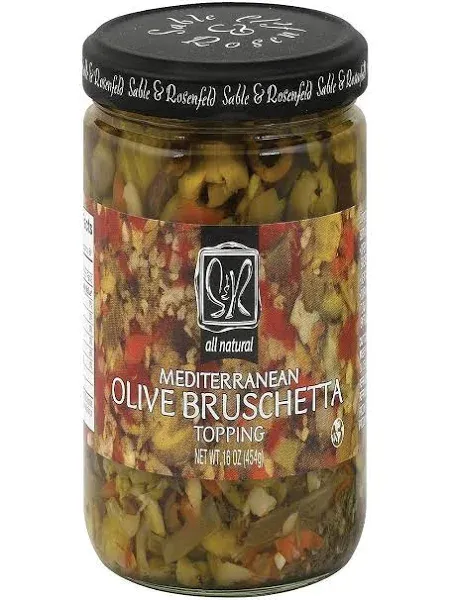 Sable & Rosenfeld Mediterranean Olive Bruschetta, 16 oz, (Pack of 6)