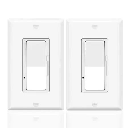 10PK 15A 120V 3-Way Dimmer Light Switch for 150W LED &amp; CFL Light / 600W Halogen