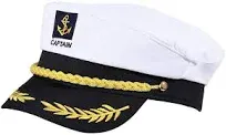 BESTOYARD Captain Hat Cap Costume Navy Marine Admiral Hat for Costume Accessory