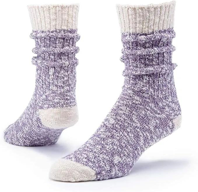 Organic Cotton Ragg Socks - Purple Heather