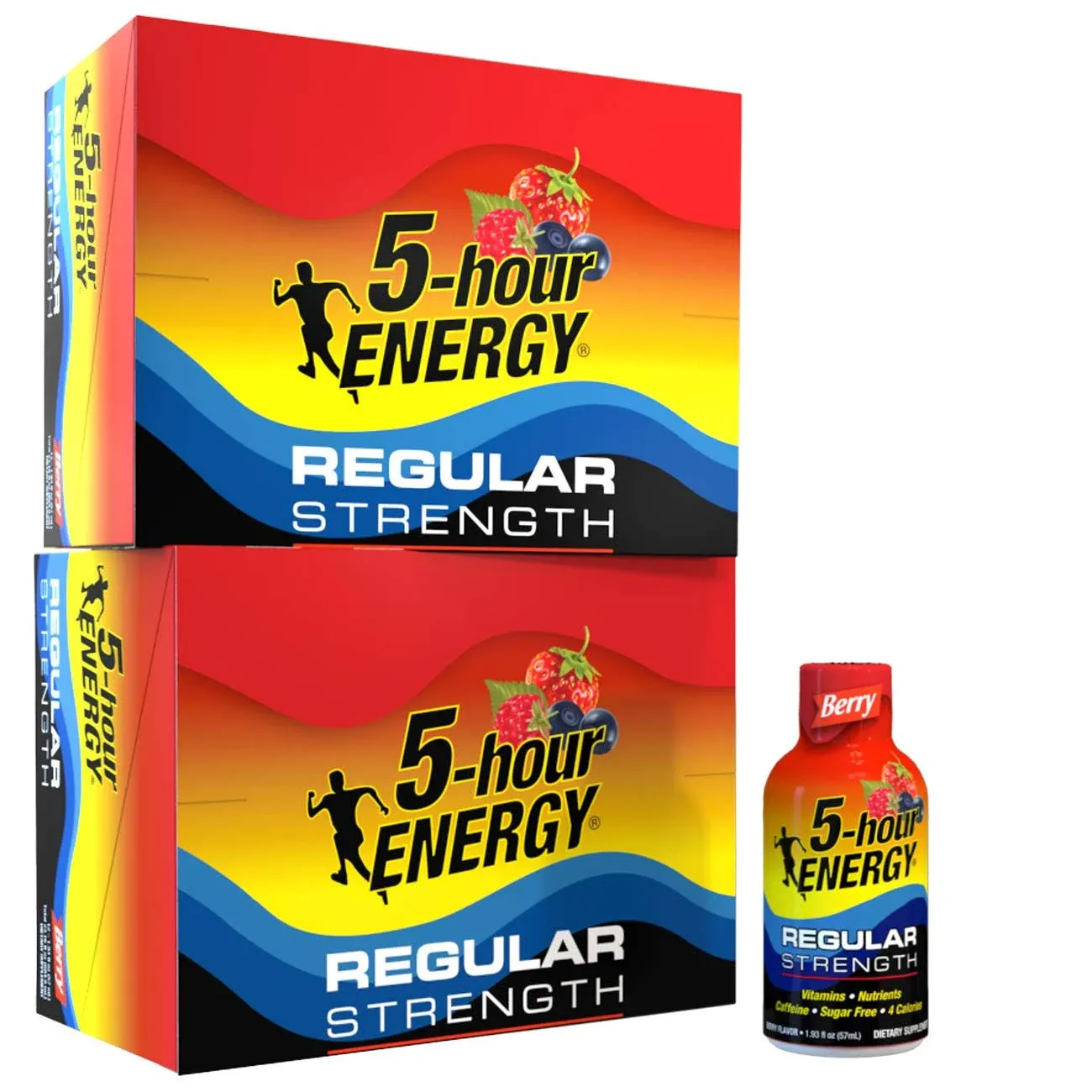 5-Hour Energy Shot Regular Strength Berry 1.93 Ounce 24 Count