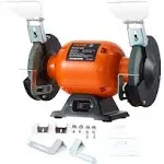 6-inch 2.1-Amp Bench Grinder Heavy Duty 3550RPM 36/80-Grit Grindng Wheels